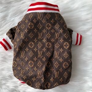 Brown Monogram Dog Jacket